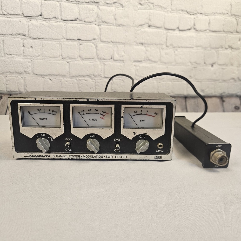 Vintage Micronta 21-522 SWR Power Modulation Tester Tested Working Radio Shack